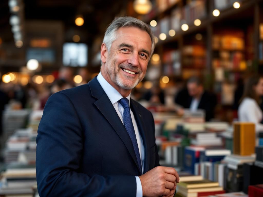 Keir greeting supporters at the 2024 Westminster Book Fair